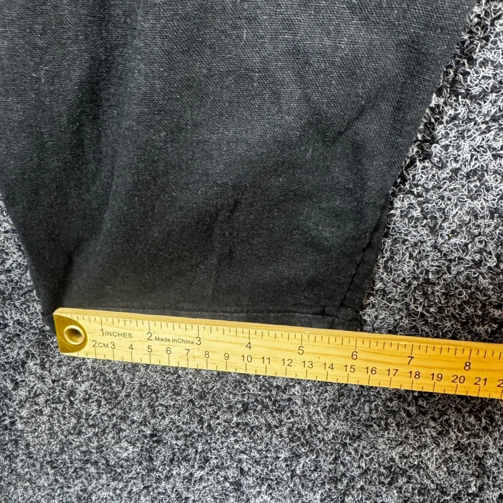 Old Navy Mens XL Black Linen Blend Drawstring Elastic Waist Jogger Pants Casual